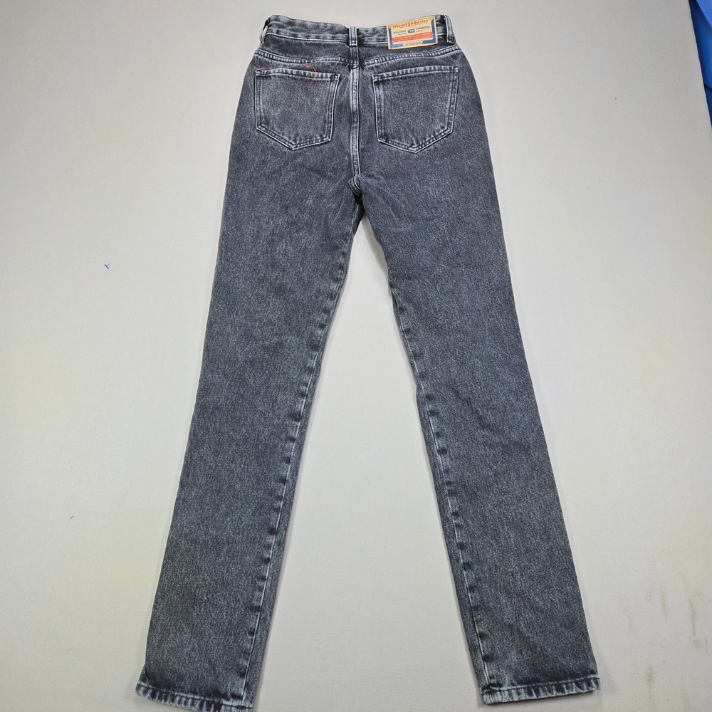 Diesel Jeans 1994 Slim High Straight Acid Wash Gray Womens Size 25 L32 - Picture 2 of 16